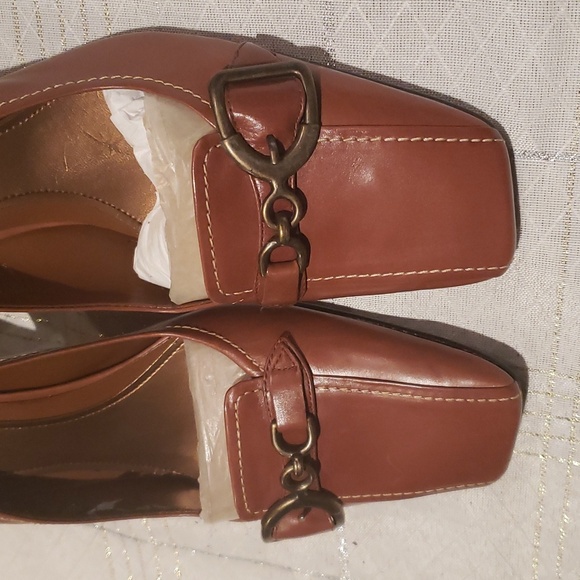 Enzo Angiolini NEW Closed Toe Slingback Stiletto Heels Pump Leather Women's 9.5 - Picture 7 of 17